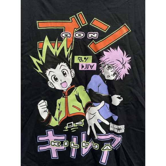 Hunter x Hunter T Shirt Small Black Cotton Fruit of the Loom Gon Lilly Graphic - Picture 8 of 9